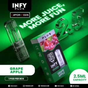 หัวพอต INFY PLUS 2.5ml_Grape Apple