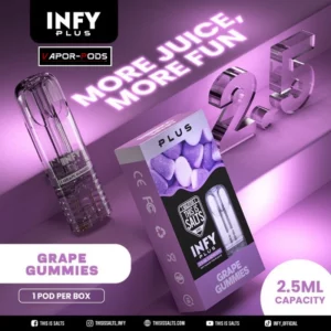 หัวพอต INFY PLUS 2.5ml_Grape Gummies