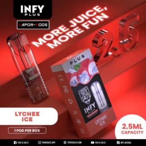 หัวพอต INFY PLUS 2.5ml_Lychee Ice
