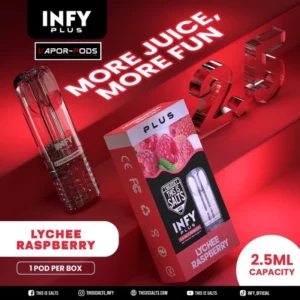 หัวพอต INFY PLUS 2.5ml_Lychee Rasberry