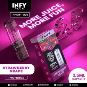 หัวพอต INFY PLUS 2.5ml_Strawberry Grape