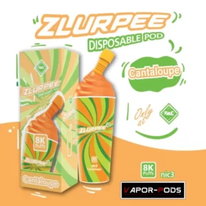 VMC Zlurpee 8000 คำ พอตใช้แล้วทิ้ง_Cantaloupe